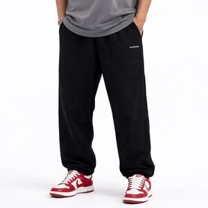 Madhappy Unisex Classic Black Fleece Sweatpants Jogger Cotton Solid Size L